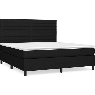 vidaXL Schwarzes Boxspringbett - Bett vidaXL Schwarzes Boxspringbett - Bett