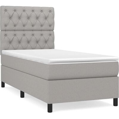 vidaXL 3141969 Bett - Hellgrau - Bett vidaXL 3141969 Bett - Hellgrau - Bett