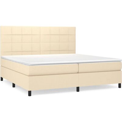 vidaXL Knöpfe Bett - Bett - Hochwertiges Taschenfederkernmatratze, verstellbares Kopfteil, atmungsaktiver Stoff vidaXL Knöpfe Bett - Bett - Hochwertiges Taschenfederkernmatratze, verstellbares Kopfteil, atmungsaktiver Stoff