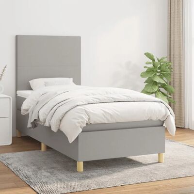 MAISONCHIC Lys grå enkelt seng - Madras & Boxspring - Sengtype MAISONCHIC Lys grå enkelt seng - Madras & Boxspring - Sengtype