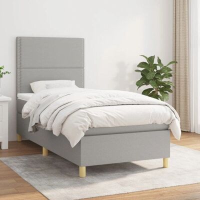 MAISONCHIC Modell - Hellgraues Federbett - Bett MAISONCHIC Modell - Hellgraues Federbett - Bett