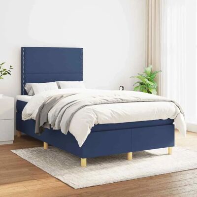 MAISONCHIC Modell 120x200cm Blau Bett mit Verstellbarem Kopfteil MAISONCHIC Modell 120x200cm Blau Bett mit Verstellbarem Kopfteil