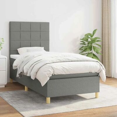 Maisonchic Dunkelgraues Boxspringbett - Bett Maisonchic Dunkelgraues Boxspringbett - Bett