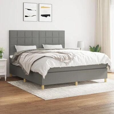 Maisonchic Dunkelgraues Bett 180x200cm mit Taschenfederkern Maisonchic Dunkelgraues Bett 180x200cm mit Taschenfederkern