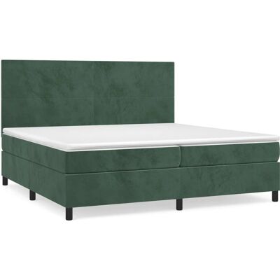 vidaXL Dunkelgrünes Samt-Bett - 80x200cm vidaXL Dunkelgrünes Samt-Bett - 80x200cm