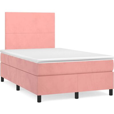 vidaXL Bett mit Samt, Verstellbares Kopfteil - Bett vidaXL Bett mit Samt, Verstellbares Kopfteil - Bett