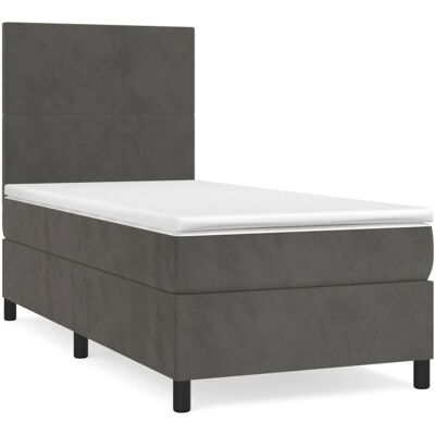 VidaXL Bett - Samt, Höhenverstellbares Kopfteil, Taschenfederkernmatratze - Bett VidaXL Bett - Samt, Höhenverstellbares Kopfteil, Taschenfederkernmatratze - Bett
