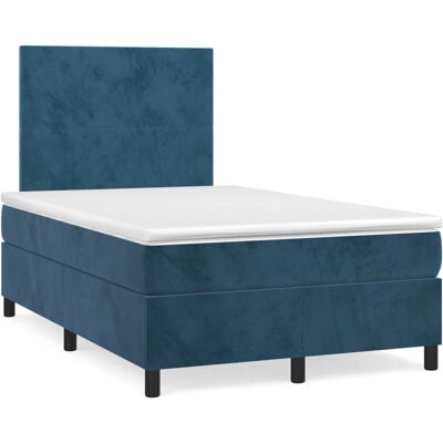 vidaXL Dunkelblau Samtbetten mit Verstellbarem Kopfteil - Bett vidaXL Dunkelblau Samtbetten mit Verstellbarem Kopfteil - Bett