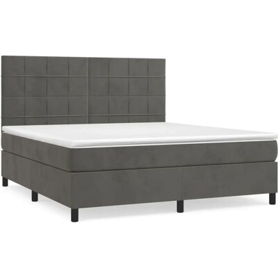 VidaXL Bett - Grau - Mittelweich - 203x80 cm - Bett VidaXL Bett - Grau - Mittelweich - 203x80 cm - Bett