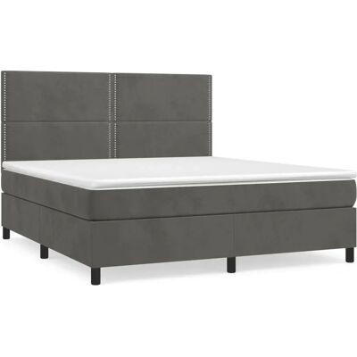vidaXL Dunkelgraues Samtbetten - Bett vidaXL Dunkelgraues Samtbetten - Bett