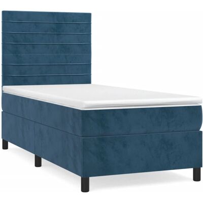 vidaXL Bett mit Samtstoff und verstellbarem Kopfteil - Bett vidaXL Bett mit Samtstoff und verstellbarem Kopfteil - Bett