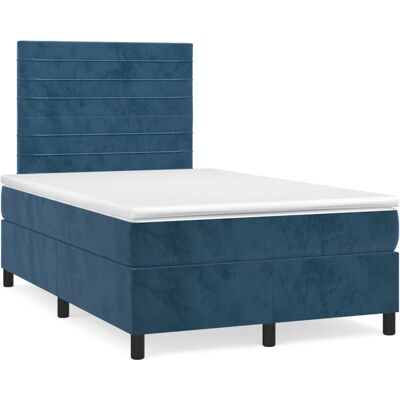 VidaXL Modell 3143095 Bett - Verstellbares Samt Dunkelblau - Bett VidaXL Modell 3143095 Bett - Verstellbares Samt Dunkelblau - Bett
