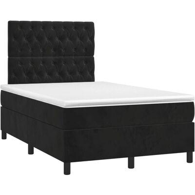 vidaXL 3143195 Schwarzes Samtbett - Bett vidaXL 3143195 Schwarzes Samtbett - Bett