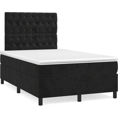 vidaXL Bett mit Samtstoff - Mittelfest vidaXL Bett mit Samtstoff - Mittelfest