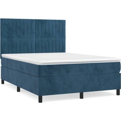 vidaXL 3143209 blau Samtbetten - Bett vidaXL 3143209 blau Samtbetten - Bett