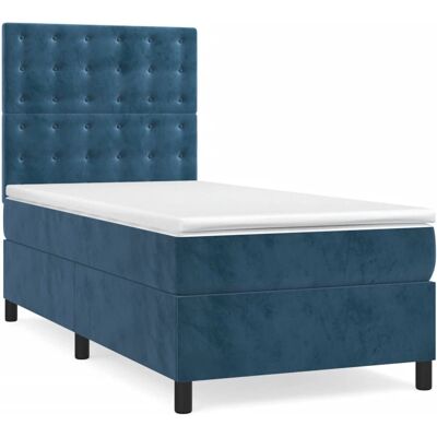 vidaXL Bett mit Samtbezug - 90x190cm - Bett vidaXL Bett mit Samtbezug - 90x190cm - Bett