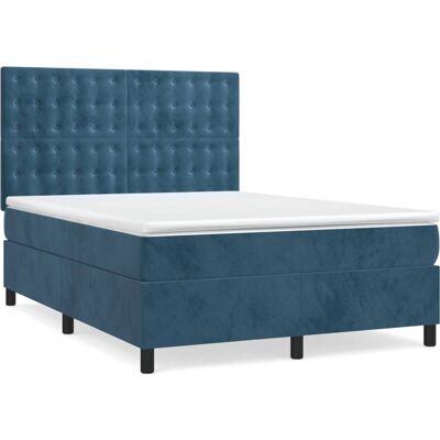 VidaXL Bett - Taschenfeder, Samt, Verstellbarer Kopfteil - Bett VidaXL Bett - Taschenfeder, Samt, Verstellbarer Kopfteil - Bett
