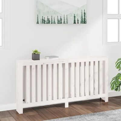 Housse de radiateur blanche en pin massif vidaXL - 169x19x84 cm - Publicité Housse de radiateur blanche en pin massif vidaXL - 169x19x84 cm - Publicité