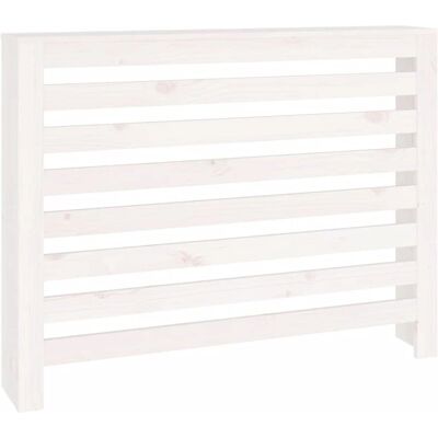 vidaXL Couverture de radiateur en bois massif de pin - Couverture, Blanc, 108,5x19x84 cm vidaXL Couverture de radiateur en bois massif de pin - Couverture, Blanc, 108,5x19x84 cm