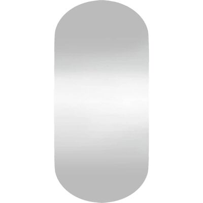 vidaXL Srebrne owalne lustro na ścianę 45x100 cm - Lustro vidaXL Srebrne owalne lustro na ścianę 45x100 cm - Lustro