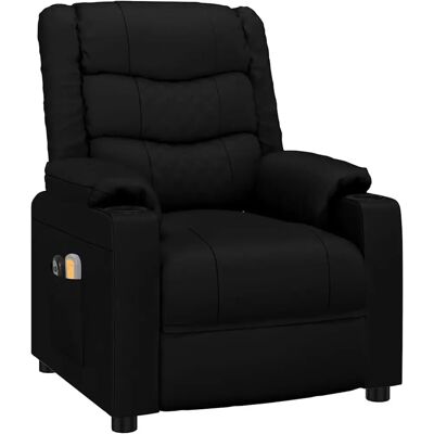 Fauteuil de massage électrique vidaXL - Noir - Reclinable, 6 points, Durable - Publicité Fauteuil de massage électrique vidaXL - Noir - Reclinable, 6 points, Durable - Publicité