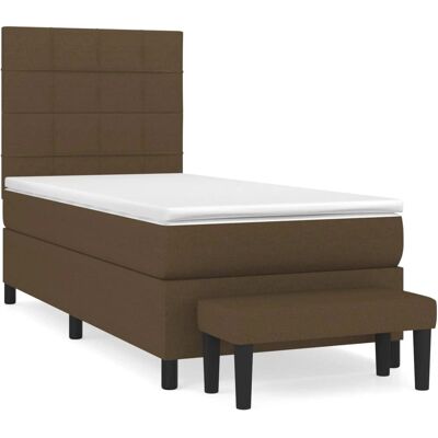 VidaXL 3136592 Bett - Dunkelbraun, 140x190cm, Polstermöbel VidaXL 3136592 Bett - Dunkelbraun, 140x190cm, Polstermöbel