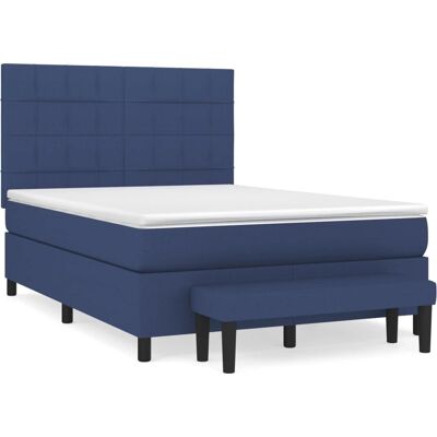 VidaXL Bett - Blau - 140x200 cm - Produkttyp: Bett VidaXL Bett - Blau - 140x200 cm - Produkttyp: Bett