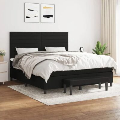 MAISONCHIC Bett mit Matratze - Schwarz 160x200cm MAISONCHIC Bett mit Matratze - Schwarz 160x200cm