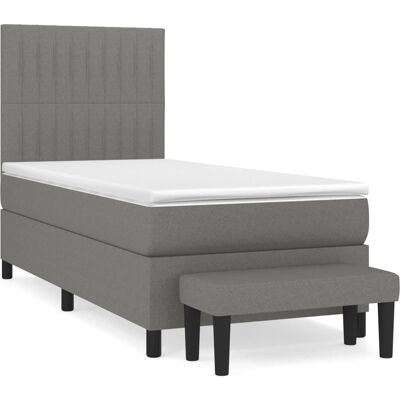 VidaXL 3136750 dunkelgraues Bett - Bett VidaXL 3136750 dunkelgraues Bett - Bett