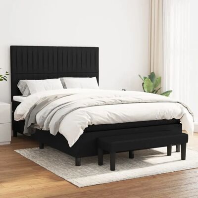 Maisonchic Modelo 904279 - Cama box spring con colchón, Negro Maisonchic Modelo 904279 - Cama box spring con colchón, Negro