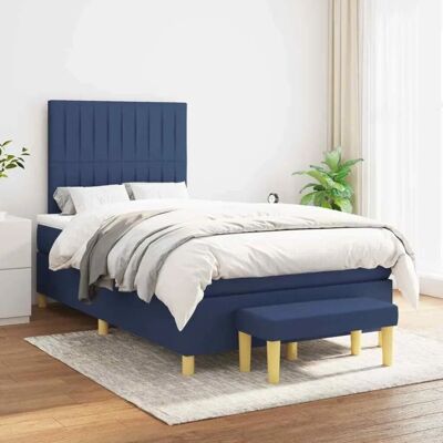 Maisonchic - Blaues Stoffbett mit Matratze 120x200cm - Bettart Maisonchic - Blaues Stoffbett mit Matratze 120x200cm - Bettart