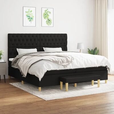 MAISONCHIC Modell: 200x200cm Schwarzes Taschenfederbett - Bett MAISONCHIC Modell: 200x200cm Schwarzes Taschenfederbett - Bett