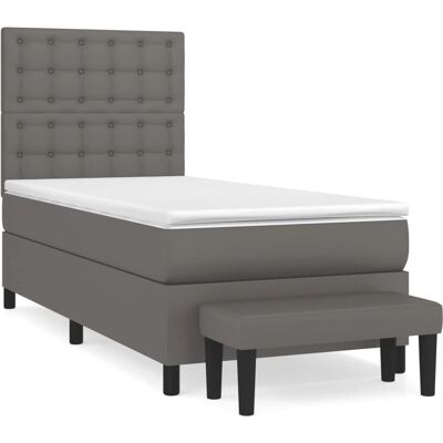 vidaXL Bett mit verstellbarem Kopfteil - Inklusive Matratze und Rahmen vidaXL Bett mit verstellbarem Kopfteil - Inklusive Matratze und Rahmen