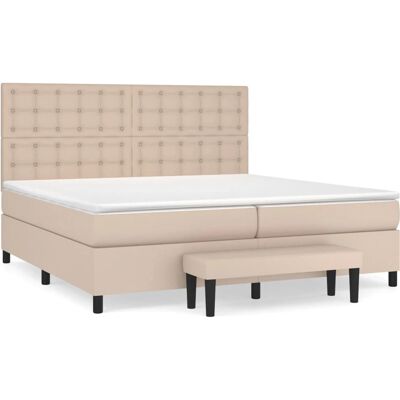 VidaXL 3137640 Bett - Verstellbares Kopfteil, Kunstleder, 90x190 cm VidaXL 3137640 Bett - Verstellbares Kopfteil, Kunstleder, 90x190 cm