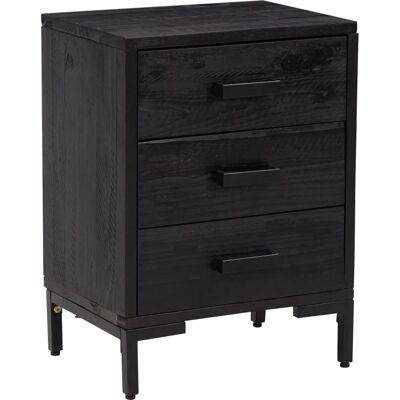 VidaXL 3120341 Mesita de noche Negra - Mesita de noche VidaXL 3120341 Mesita de noche Negra - Mesita de noche