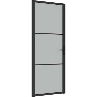 vidaXL Innentür - 83x201,5 cm - Schwarz & Transparent - Modern vidaXL Innentür - 83x201,5 cm - Schwarz & Transparent - Modern