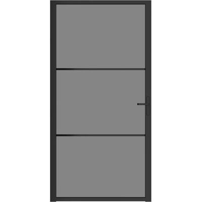 vidaXL Innentür - 102,5x201,5 cm - Schwarz und Dunkel Transparent - ESG-Glas & Aluminium vidaXL Innentür - 102,5x201,5 cm - Schwarz und Dunkel Transparent - ESG-Glas & Aluminium