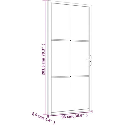 vidaXL Innentür ESG Glas und Aluminium - Schlafzimmer Tür vidaXL Innentür ESG Glas und Aluminium - Schlafzimmer Tür