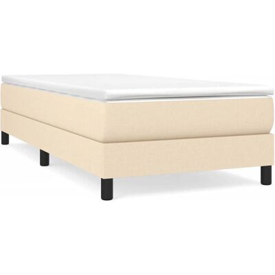 vidaXL Bett mit Matratze - Creme - 80x200 cm vidaXL Bett mit Matratze - Creme - 80x200 cm