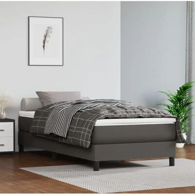 Maisonchic Einzelbett mit Matratze - Grau - Bett Maisonchic Einzelbett mit Matratze - Grau - Bett