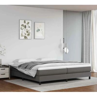 Gråt boxspring-seng - Maisonchic med madras og ramme Gråt boxspring-seng - Maisonchic med madras og ramme