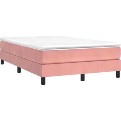 MaisonChic Rosa Samtbett mit Federkernbett - Bett MaisonChic Rosa Samtbett mit Federkernbett - Bett