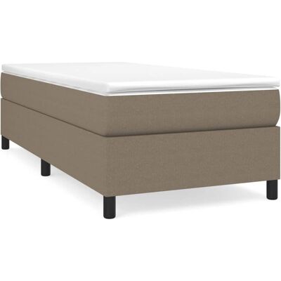 vidaXL Bett - Taupe, 140x200 cm, mit Matratze & Rahmen vidaXL Bett - Taupe, 140x200 cm, mit Matratze & Rahmen