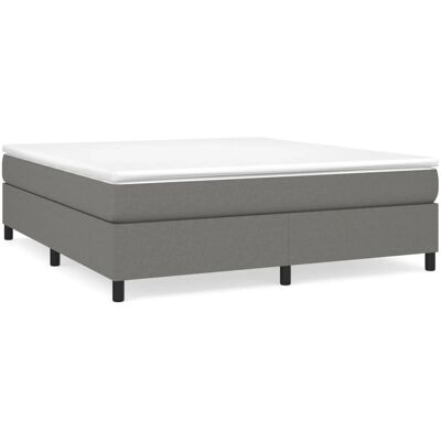vidaXL 3144448 Bett mit Grau Stoff, Taschenfederkern, 200x200cm - Bett vidaXL 3144448 Bett mit Grau Stoff, Taschenfederkern, 200x200cm - Bett
