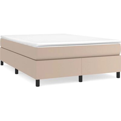 vidaXL Bett - Taschenfeder, Kunstleder, Cappuccino - Bett vidaXL Bett - Taschenfeder, Kunstleder, Cappuccino - Bett