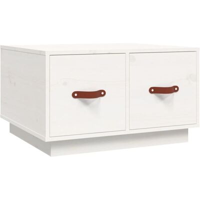 vidaXL 820967 Weiß Massivholz Kiefernholz Couchtisch - Beistelltisch vidaXL 820967 Weiß Massivholz Kiefernholz Couchtisch - Beistelltisch