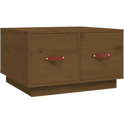 vidaXL Massiv Kiefernholz Couchtisch Honigbraun - Beistelltisch vidaXL Massiv Kiefernholz Couchtisch Honigbraun - Beistelltisch