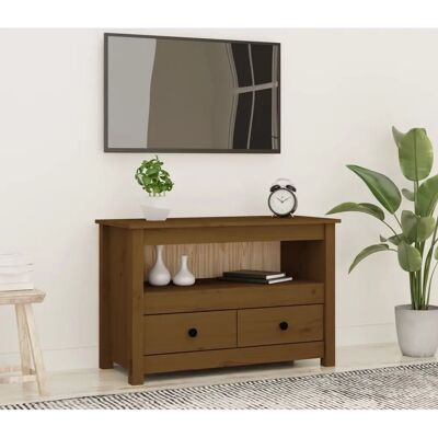 Mueble de TV de pino macizo color miel vidaXL - Tipo de TV Mueble de TV de pino macizo color miel vidaXL - Tipo de TV