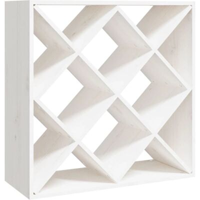 vidaXL Weißes Massivholz Kiefer Weinregal - Weinschrank vidaXL Weißes Massivholz Kiefer Weinregal - Weinschrank