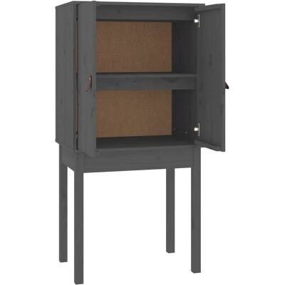 vidaXL 821746 Aparador Alto Madera de Pino Maciza Gris - Mueble de Salón vidaXL 821746 Aparador Alto Madera de Pino Maciza Gris - Mueble de Salón